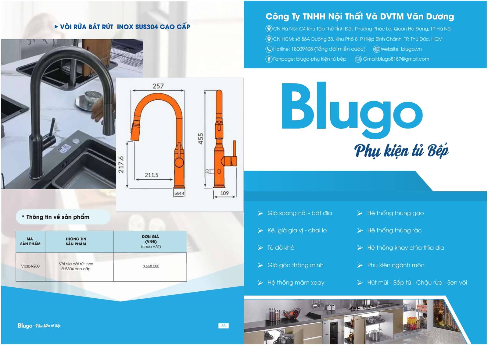Thiết bị bếp BLUGO Catalogue và Bảng giá mới nhất tại Bình Dương /Page 27